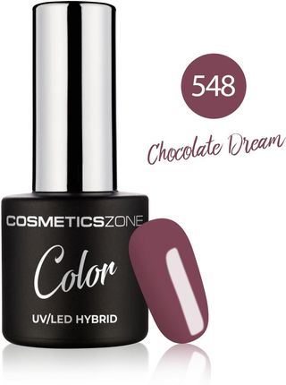 Cosmetics Zone Lakier hybrydowy czekoladowy brąz 7ml - Chocolate Dream 548