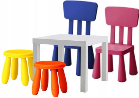 Ikea Zest. Stolik Lack+2Xkrzesełko+2Xstołek Mammut