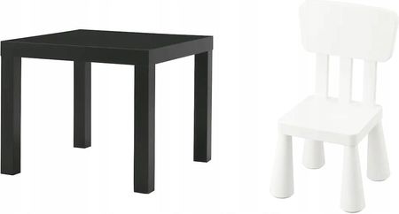 Ikea Zestaw Stolik Lack Krzesełko Mammut Biały