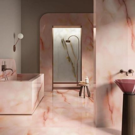 Emil Ceramica Tele Di Marmo Pure Onyx Malva Full Lapp. Różowy 120X278 - zdjęcie 3