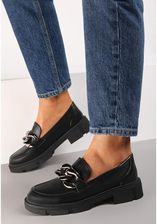 Zdjęcie CZARNE MOKASYNY Z KLAMRĄ ROZMIAR 37 - Pobiedziska