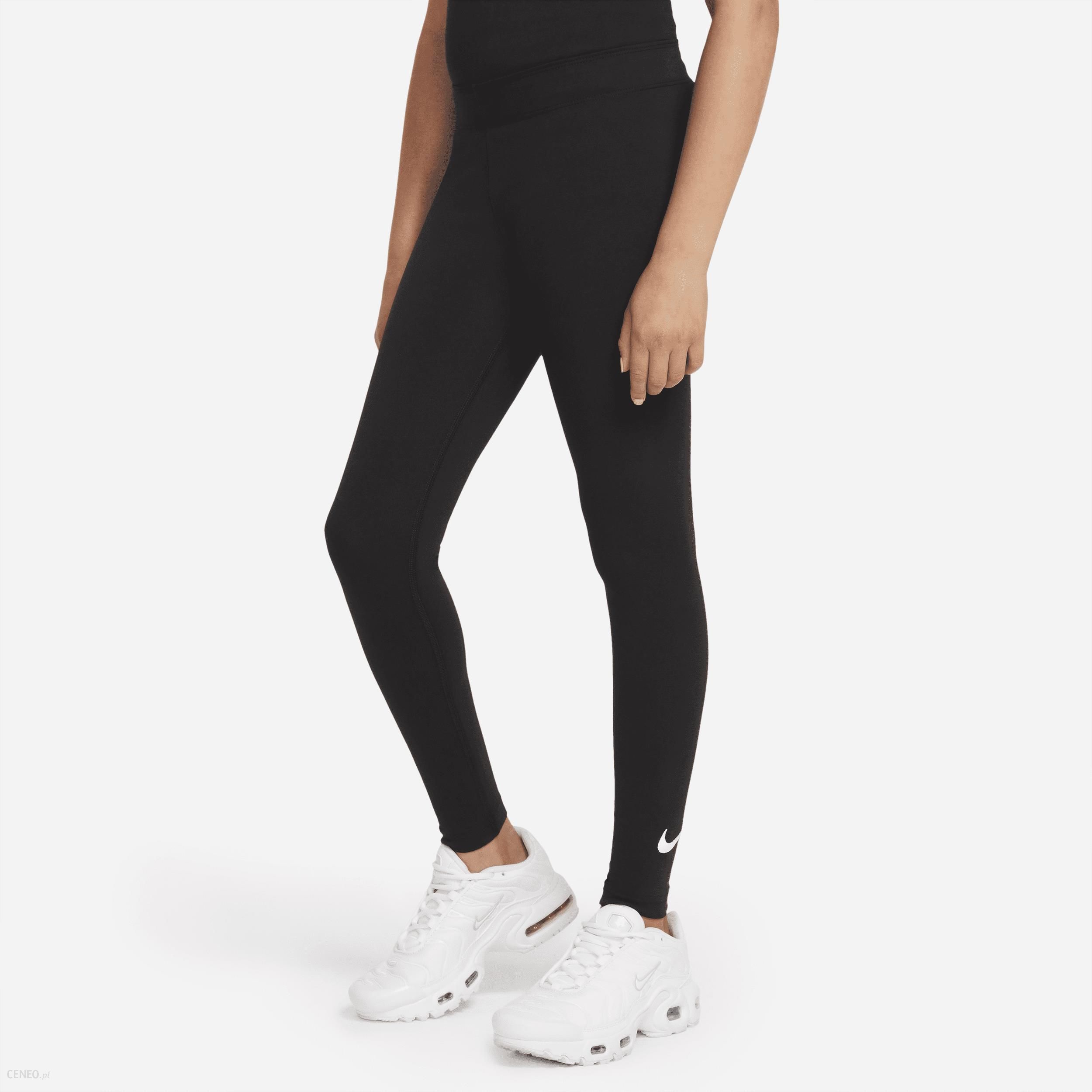 Nike Swoosh, legginsy damskie, szare, Rozmiar M