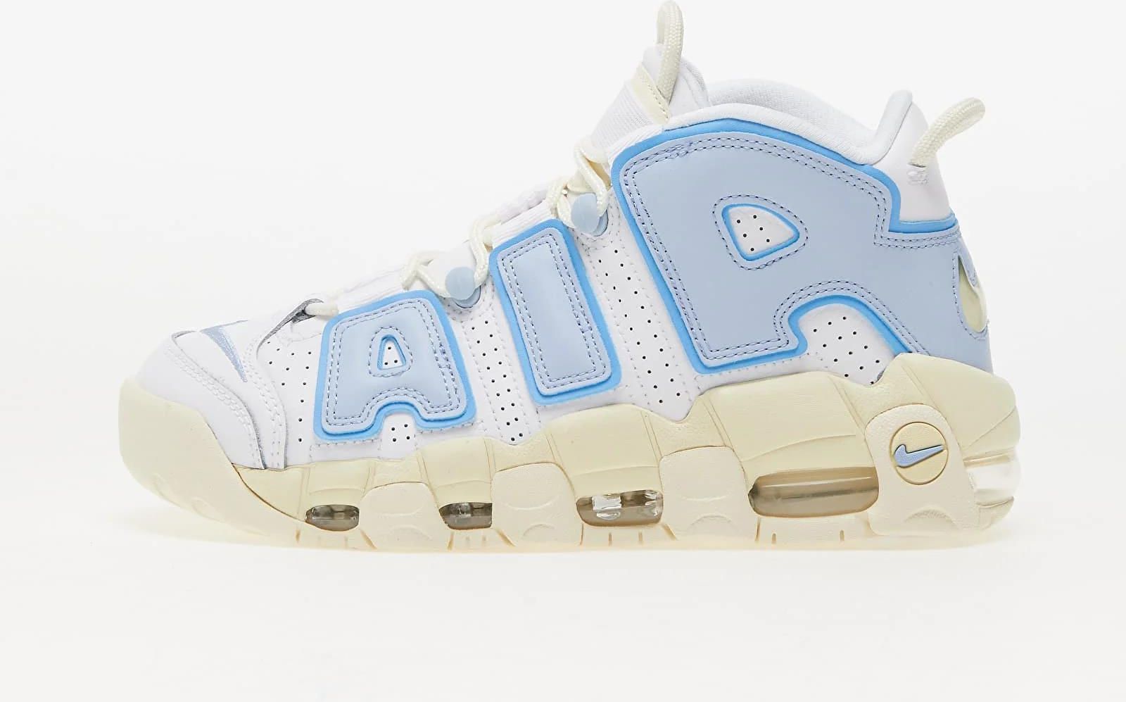 Nike W Air More Uptempo White/ Cobalt Bliss-Alabaster - Ceny