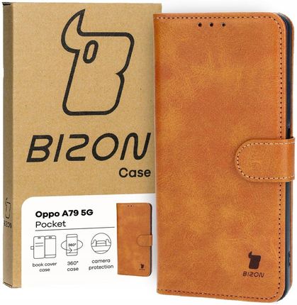 Bizon Pocket Do Oppo A79 5G Brązowe