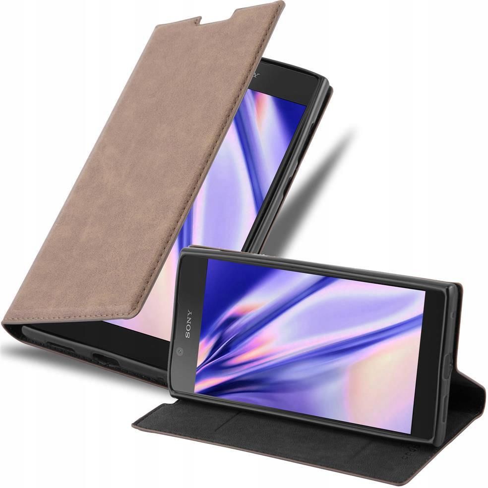 Cadorabo Custodia Libro Portafoglio Per Sony Xperia 10 Plus - Pelle Finta Nero Notte, Vani Carte, Stand, Chiusura Magnetica