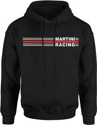 Martini racing team Męska bluza z kapturem (3XL, Czarny)