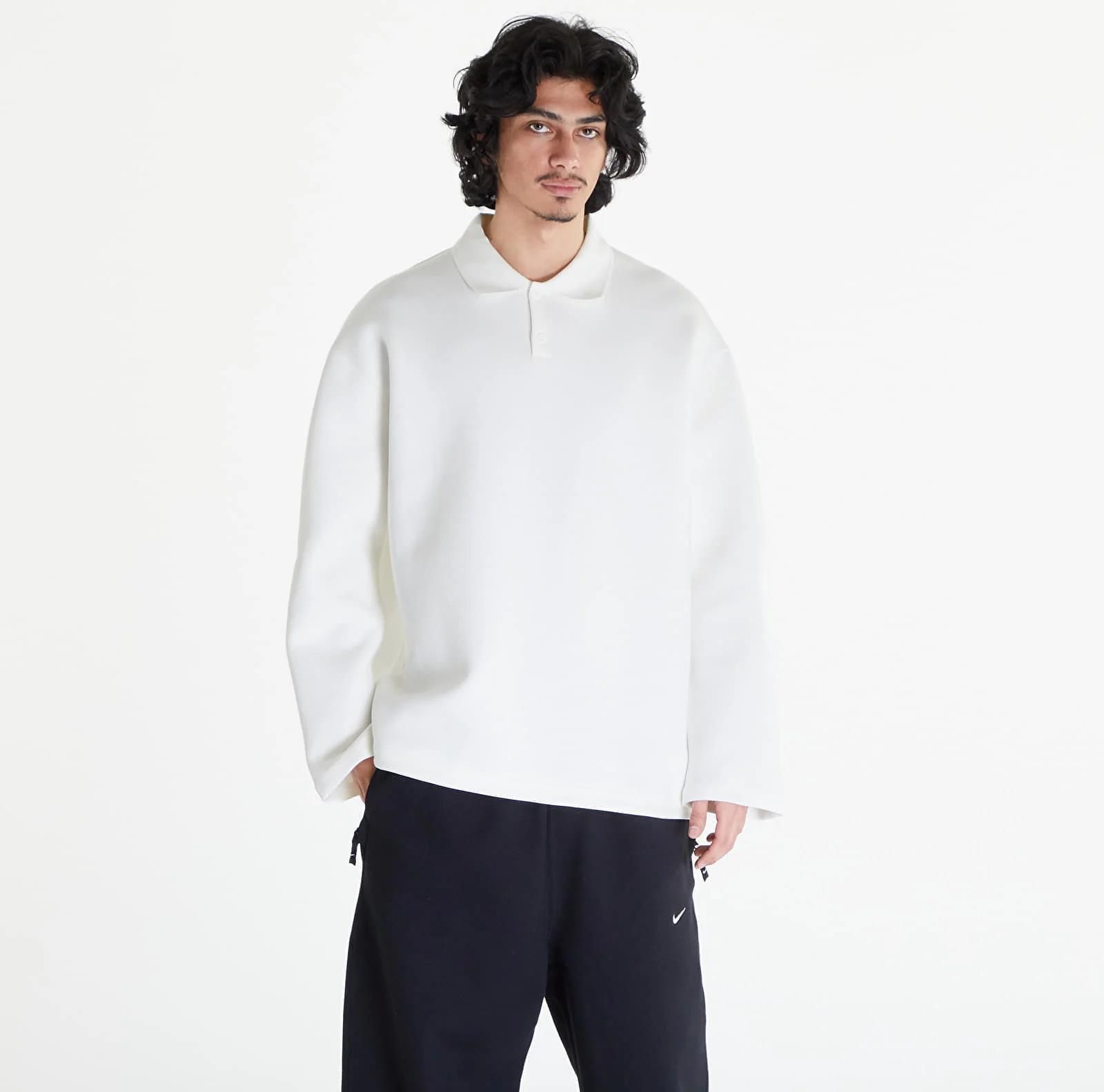 Nike Tech Fleece Reimagined Polo Sweatshirt Sail - Ceny i opinie 