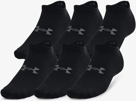 Under Armour Essential No Show Socks 6-Pack Black