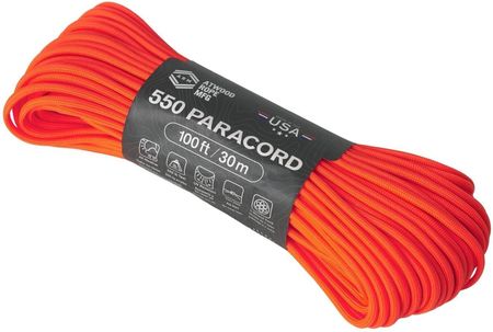 Linka Atwood Rope Mfg 550 Paracord 30 M Neon Orange