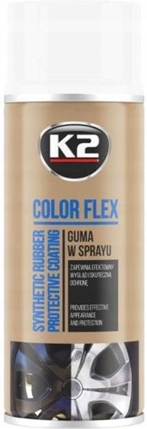 K2 Colorflex K2 Flex Guma W Sprayu Biała 400Ml H8E66 Color - Opinie i ceny na Ceneo.pl