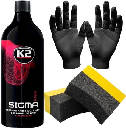 K2 Sigma Pro 1L Dressing Nabłyszcza Pielęgnuje Czernidło Do Opon Plastików