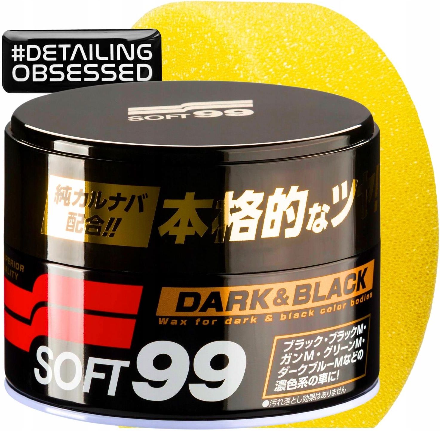 Soft99 Dark Black Wax Wosk Do Czarnego Lakieru Samochodowego Zestaw ...