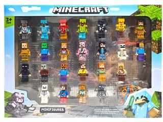 Toys Mini Figurki Minecraft Zestaw 24Szt. Figurek Klocki Postacie Z Gry
