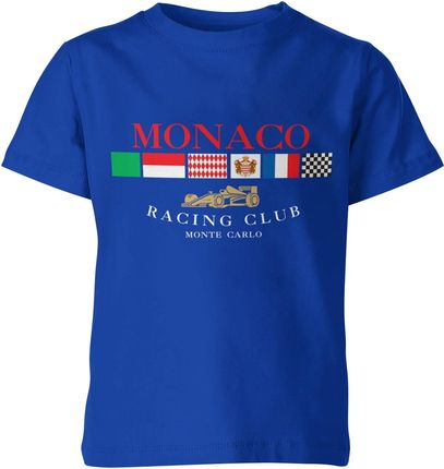 Monaco racing club Dziecięca koszulka (140, Niebieski)