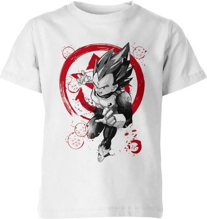 Dragon ball vegeta Dziecięca koszulka (128, Biały)