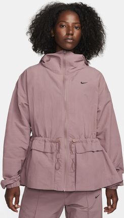 Damska kurtka z kapturem o kroju oversize Nike Sportswear Everything Wovens - Fiolet