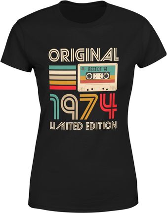 1974 edycja limitowana 50 lat Damska koszulka (L, Czarny)