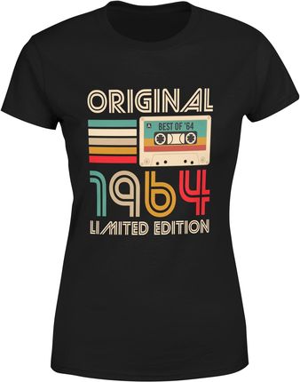 1964 edycja limitowana 60 lat Damska koszulka (S, Czarny)