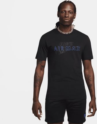Męski T-shirt z krótkim rękawem Nike Air Max - Czerń