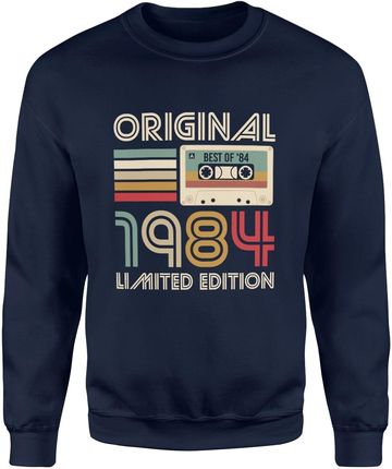 1984 edycja limitowana 40 lat Męska bluza (S, Granatowy)