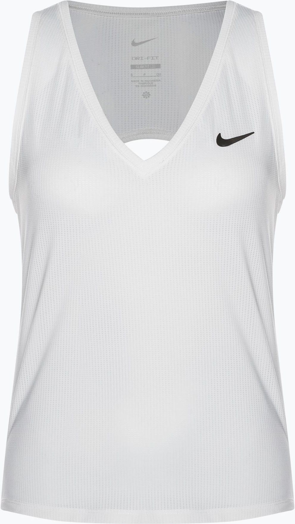 Nike Court タンクトップ Nike Tank Top Tenisowy Damski Court Dri Fit Advantage White