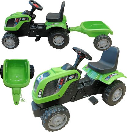 Coil Traktor Z Przyczepą Na Pedały Zielony