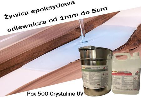 Pox 500 Crystaline UV żywica epoksydowa bezbarwna odlewnicza do 5cm- 14kg
