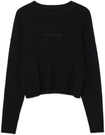Cropp - Czarny sweter oversize - Czarny