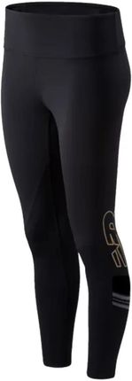 Spodnie dresowe damskie New Balance Achiever 7/8 Tight WP13155BK Rozmiar: L