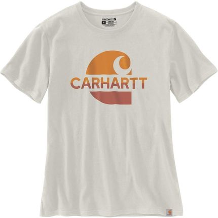 Koszulka damska bawełniana Carhartt Heavyweight Fadded C Malt