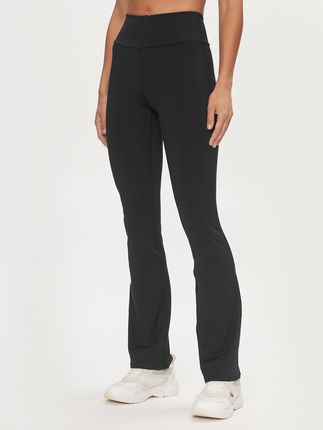 Brązowe spodnie i legginsy damskie Calvin Klein Performance