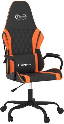 vidaXL Fotel gamingowy, czarno-pomarańczowy, sztuczna skóra 3143781