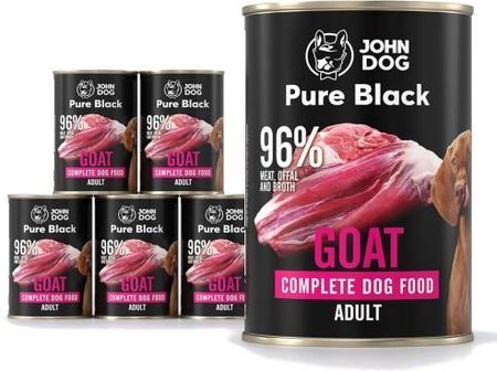John Dog Pure Black Adult Kozina 6X400G