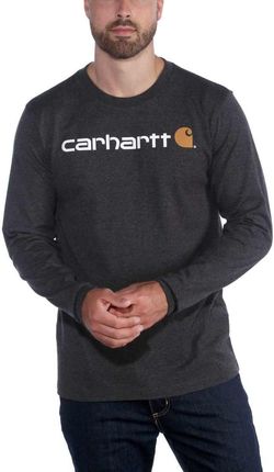 Koszulka męska z długim rękawem Carhartt Relaxed Fit Heavyweight Long-Sleeve Logo Graphic Carbon Heather