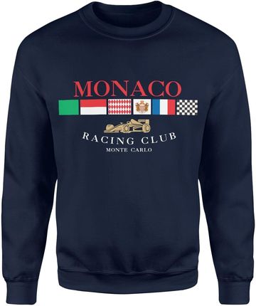 Monaco racing club Męska bluza (S, Granatowy)