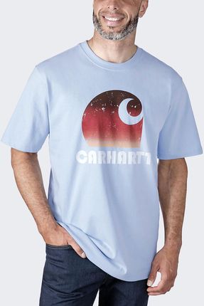 Koszulka męska T-shirt Carhartt Heavyweight C Graphic Fog Blue