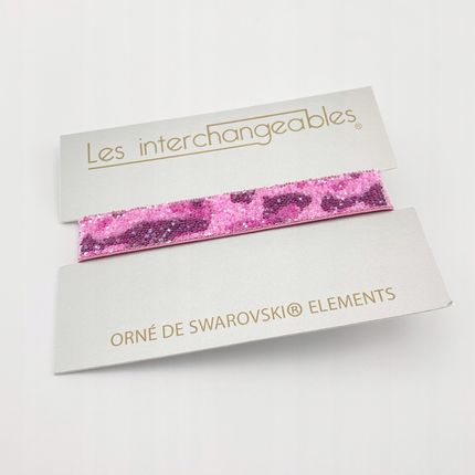 Les Interchangeables Elastyczna Różowa Bransoletka