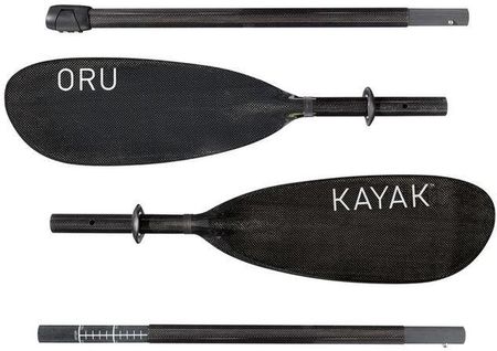 Oru Kayak Kajakowe 4 Częściowe Składane Carbon 220 230cm Packraft Czarne