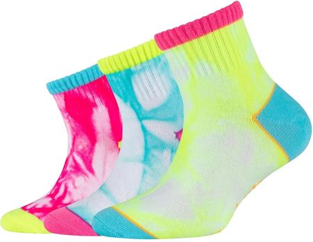 Skarpety dziecięce Skechers 3PPK Girls Casual Fancy Tie Die Socks SK41076-1001 Rozmiar: 27-30