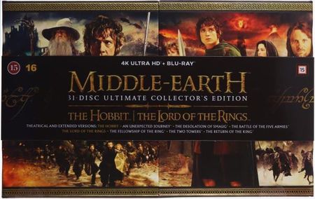 Middle-Earth. Complete Collection. Hobbit  / The Lord of the Rings (Śródziemie. Kompletna Kolekcja: Hobbit / Władca Pierścieni) (BOX) (15xBlu-Ray 4K)+