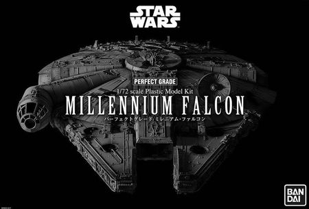 Bandai Star Wars Episode IV Perfect Grade Plastic Model Kit 1/72 Millennium Falcon 48cm