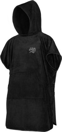 Aqua Speed Ręcznik Ponczo Dla Dorosłych Czarne