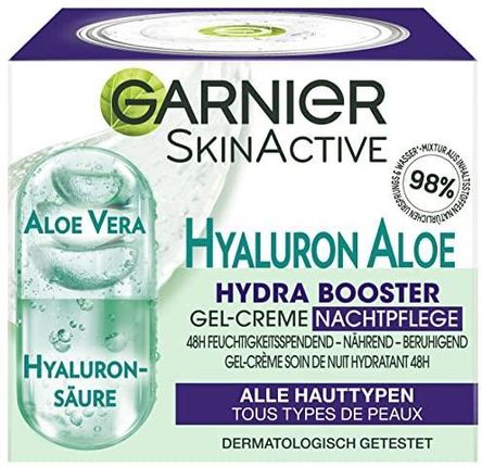 Krem Garnier Kolekcja Skin Active Hialuronowy ​​​​Żelowy Aloe Hydra Booster na dzień i noc 50ml