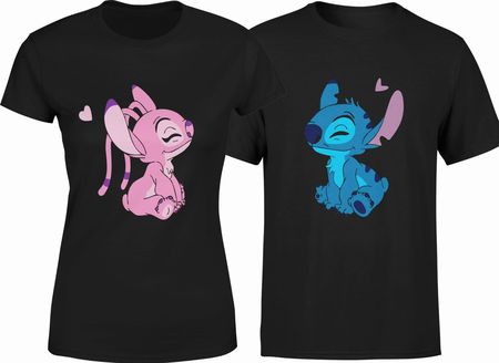 Stitch i Andzia zakochani koszulki dla par