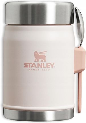 Termos obiadowy Stanley Classic 0,4 l ze sztućcem w kolorze Rose Quartz