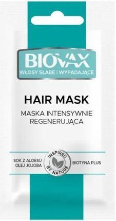 L'Biotica Biovax Włosy Słabe I Wypadające Maska Intensywnie Regenerująca 20 ml