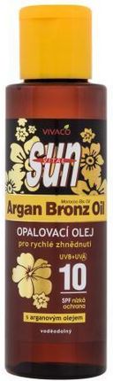 Vivaco Sun Argan Bronz Suntan Oil Spf10 Preparat Do Opalania Ciała 100 ml