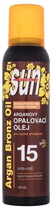 Vivaco Sun Argan Bronz Oil Spray Spf15 Preparat Do Opalania Ciała 150 ml