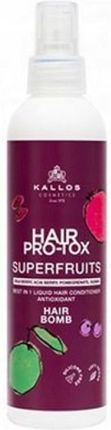 Kallos Hair Pro Tox Superfruits Odżywka W Sprayu Bez Spłukiwania O Działaniu Przeciwutleniającym 200 ml