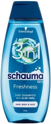Schwarzkopf Schauma Men Freshness 3In1 Wielofunkcyjny Szampon Z Aloesem 400 ml